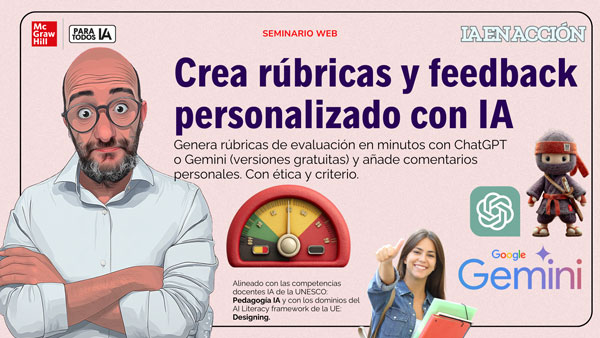 Próximamente - Crea rúbricas y feedback personalizado con IA Próximamente - Crea rúbricas y feedback personalizado con IA