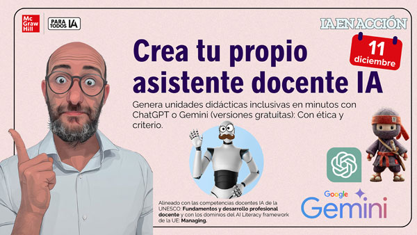 Seminario web - Crea tu propio asistente docente IA Seminario web - Crea tu propio asistente docente IA
