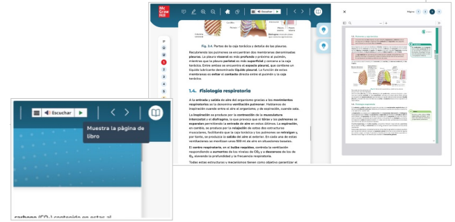 Captura del visor del pdf del libro digital en aulamhe Captura del visor del pdf del libro digital en aulamhe
